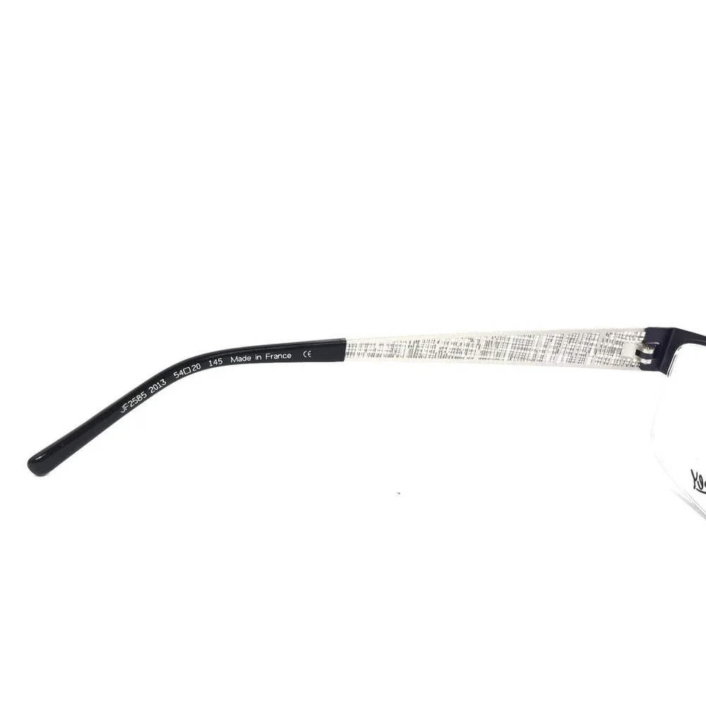 J.F. Rey Eyeglasses Frames JF2585 2013 Blue Silver Matte Woven Webbed 54-20-145